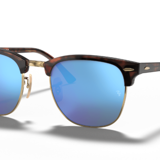 Ray-Ban RB3016 Clubmaster Flash Lenses Havana On Gold M